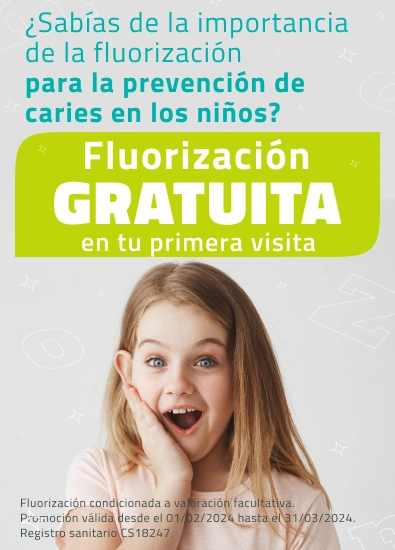 Promoción Fluorización Gratuita en la primera visita